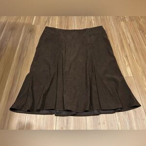 Briggs New York Dark Brown A-Line Skirt Size 22W